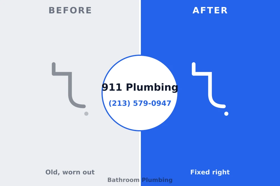 Before and after: plumbing company Newfield, NJ